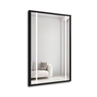 Ogledalo u crnom okviru s pozadinskim osvjetljenjem - 1503 LED II - boja okvira po izboru