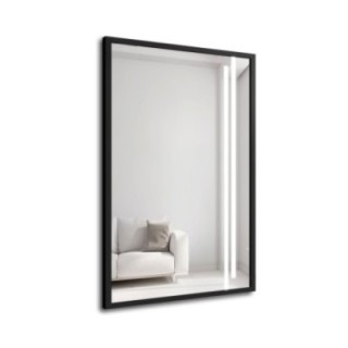Ogledalo u crnom okviru s pozadinskim osvjetljenjem - 1503 LED III - boja okvira po izboru