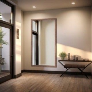 Ogledalo sa smeđim drvenim okvirom – 4505001