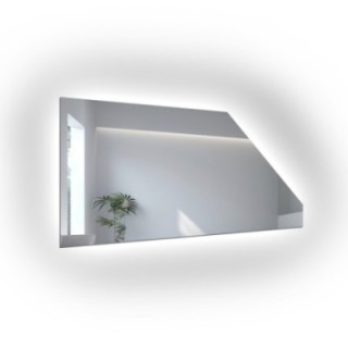 Ogledalo za potkrovlje s LED pozadinskim osvjetljenjem - PO MJERI - IZERA LED