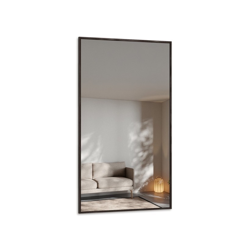 Moderno veliko zidno ogledalo u drvenom okviru - 2101 - boja okvira po izboru