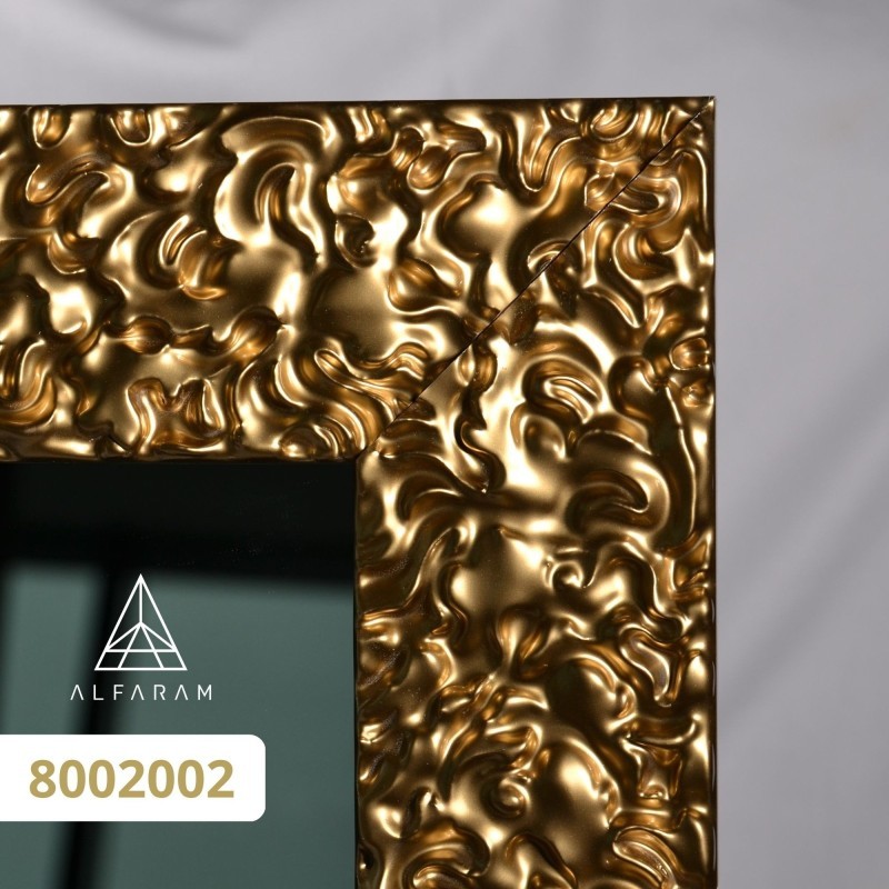 Luksuzno zidno ogledalo u zlatnom okviru s antiknom ogledalom – 8002002 – JULIA VINTAGE