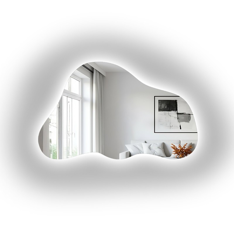 Nepravilno ogledalo s pozadinskim osvjetljenjem - PEBBLE LED