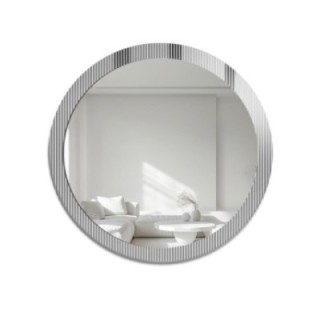 Dekorativno okruglo ogledalo na ornamentalnom staklu Visiosun Classic - LUXORA GLIMMER