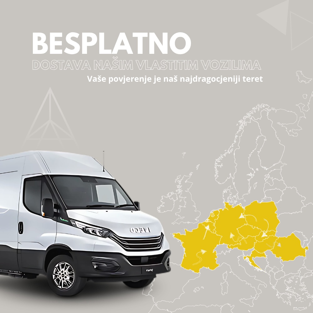 Besplatna dostava vlastitim voznim parkom