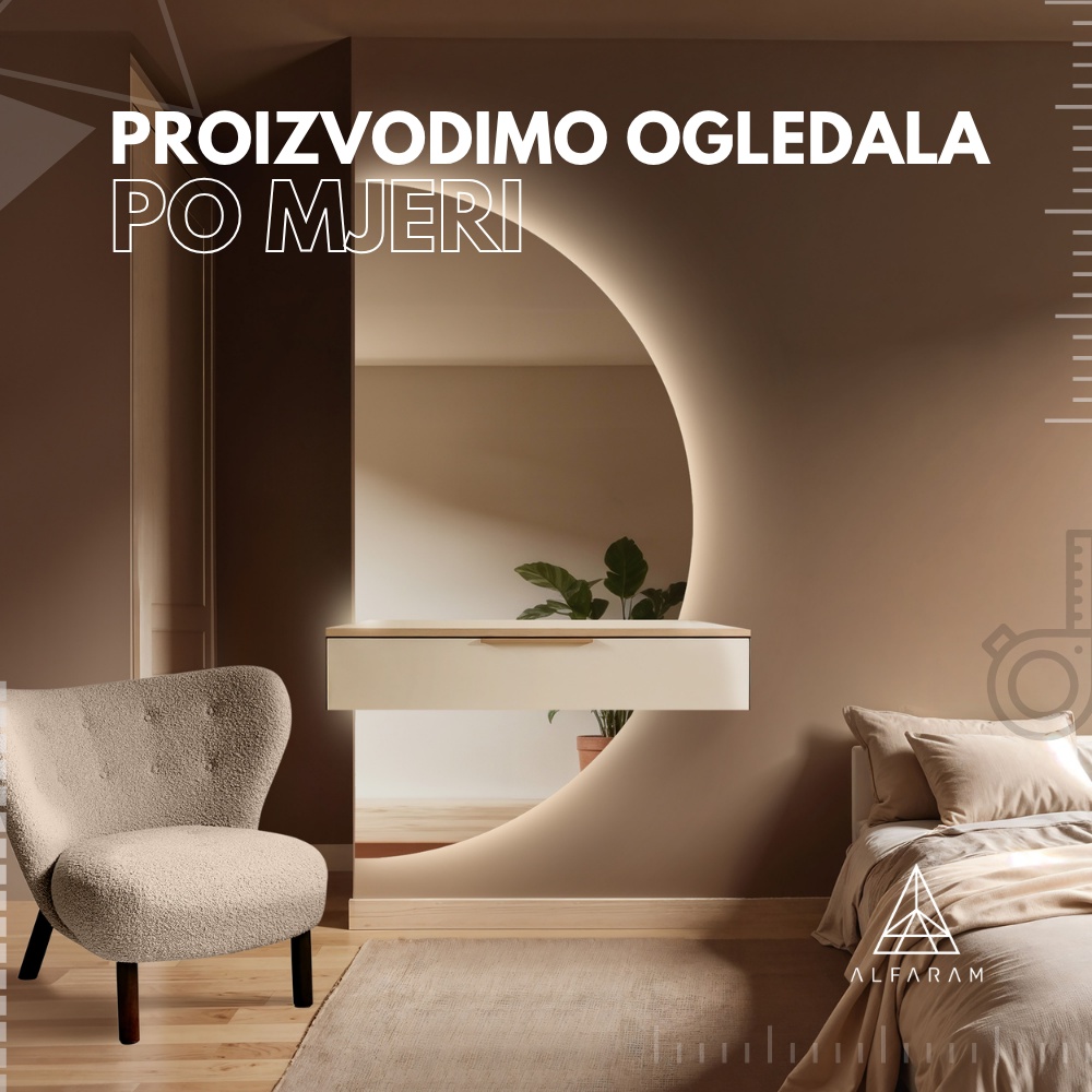 Izrađujemo ogledala po mjeri
